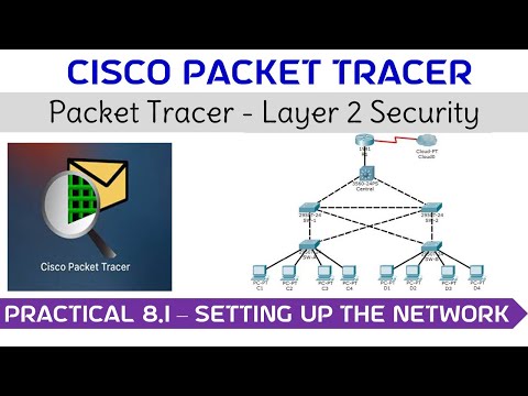 Practical 8.1 Setting up the Network #ciscopackettracer #networking #layer2 #security #sic