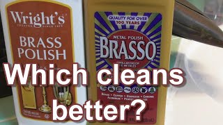 Brasso VS Wright&#39;s BRASS copper pewter bronze POLISH REVIEW WATCH to the END DOES IT WORK?