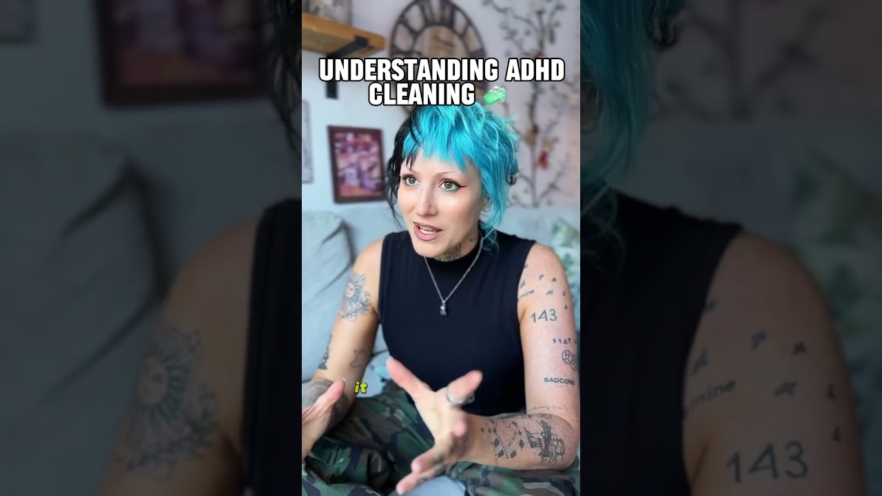 ADHD & Cleaning 🧽 #adhd #adhdbrain #neurodivergent