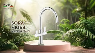 VÒI RỬA BÁT 3 ĐƯỜNG NƯỚC NOBILI SORA NB164 video 3