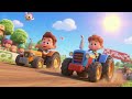 Tractor Races In The Sun Nursery Rhymes Kids Songs