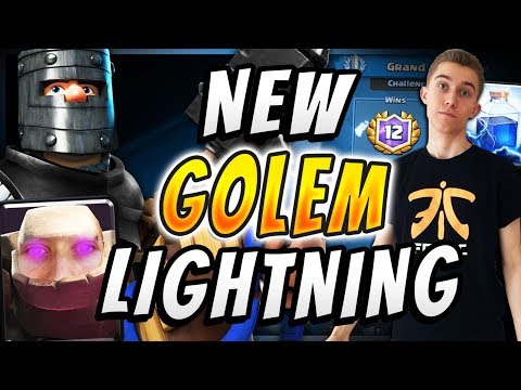 NEW META GOLEM LIGHTNING DECK! — Clash Royale
