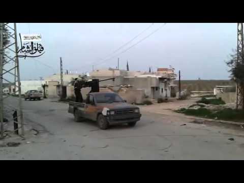 التصدي لرتل لقوات النظام من قبل فيلق الشام في مورك في محافظة حماة