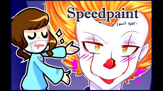 Fangirl stereotypes that I don&#39;t like Part 1 (while drawing Pennywise in a suit) [SPEEDPAINT]