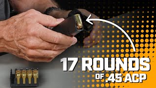 Plus FIVE rounds of 10mm or FOUR rounds of .45 ACP!