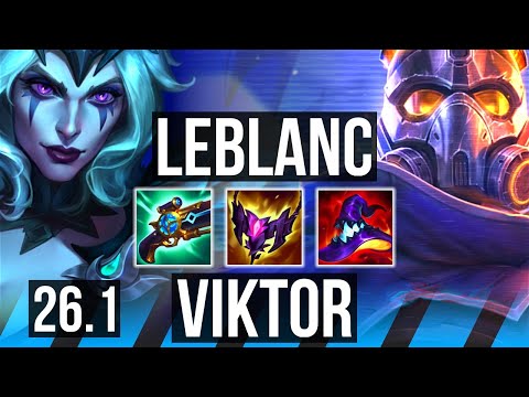 LEBLANC vs VIKTOR (MID) | 58K damage | KR Master | 26.1