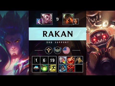 Rakan Support vs Nautilus - NA Challenger Patch 25.19