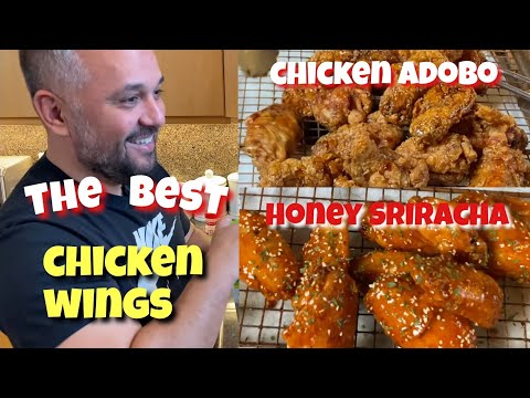 CHICKEN WINGS!!! Chicken Adobo Wings and Honey...