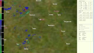 preview picture of video 'Washington to Goldsy, Oklahoma EF-4 Tornado - Normalized Rotation Loop'