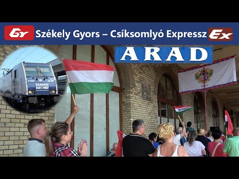 A Magyar Himnusztól volt hangos Arad állomás! Székely Gyors - Csíksomlyó Expressz Zarándokvonat 2025