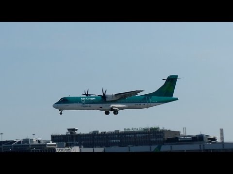 Aer Lingus Regional ATR 72-600 [EI-FAS] Landing Dublin DUB Video