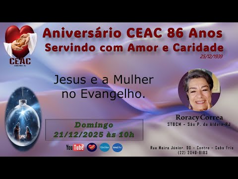 | 21.12.2025 |  Jesus e a Mulher no Evangelho  |  Roracy Correa