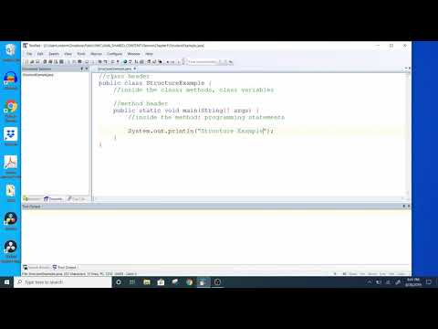 Java 1 Fall 2019 Chapter 1 Java Programming Structure