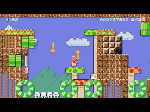 Goomba Stomp / クリボー踏み検定 by さんさぬ - Super Mario Maker - No Commentary 1bo