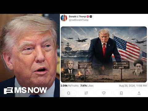 'Officially reached the delusional phase': Reaction to Trump saying 'mission accomplished' in Iran