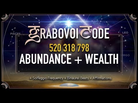 Abundance Frequency + Grabovoi Codes | 888 Hz | Attract Wealth Money | Grabovoi Sleep Meditation