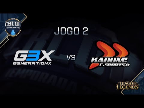 g3x x KaBuM (S4 - Jogo 2) CBLoL 2016 - 1ª Etapa