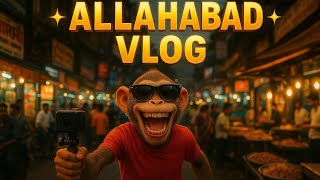 🐒📸 “Bandar Ka Bawaal Vlog in Allahabad | Dekho Logon Ka Reaction!” #trending #youtube #ai #shorts