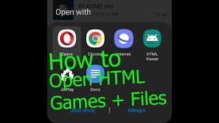 How to Open an HTML file on Mobile