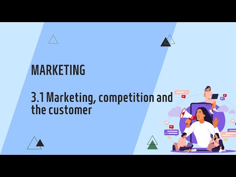 IGCSE Business Studies: Chapter 3.1 Marketing, competition and the customer