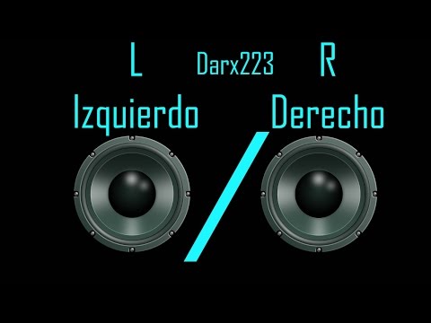 Prueba de altavoz derecho (R) e izquierdo (L) – Darx223