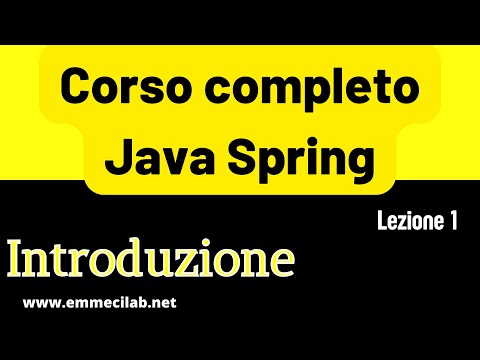 CORSO COMPLETO JAVA SPRING #1 | Introduzione