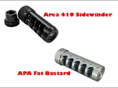 Muzzle Brake Review...Sidewinder vs. Fat Bastard Gen 3