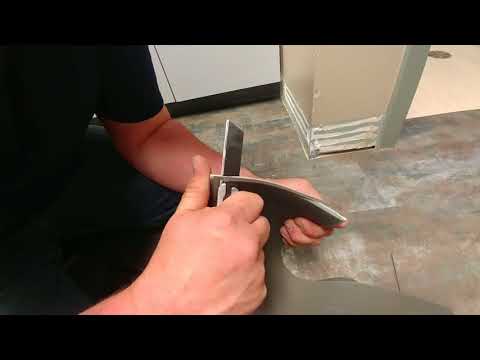 Installing Vinyl cove base corners