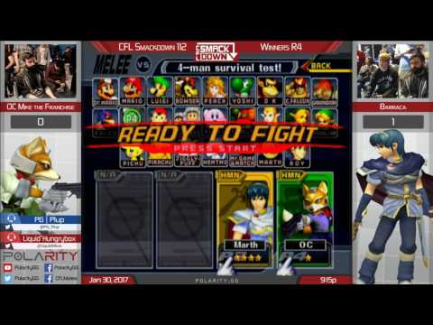 CFL Smackdown 112 Melee - OC Mike (Fox) vs Barraca (Marth) - Winners R4