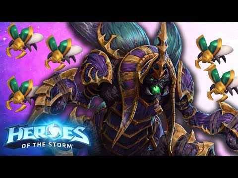 Full Split Push Beetle Build Is Disgusting | Heroes of the Storm (HotS) Anub'Arak Gameplay