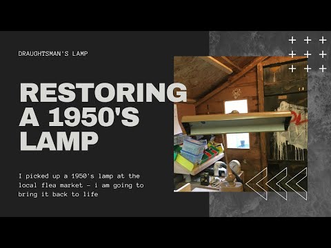 1950s Vintage Draughtsman's Desk Lamp Restoration