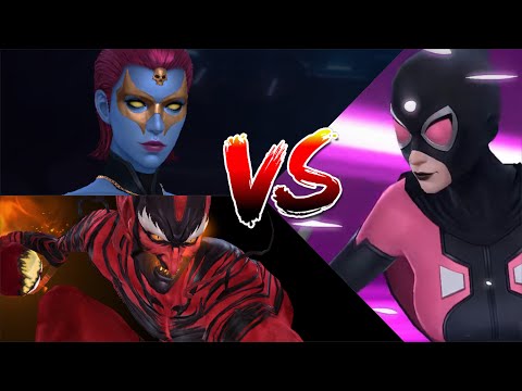 *SWAP PLAY* || MYSTIQUE vs GWEN POOL || MIGHTY RAGE | SPEED VILLAIN ABX || MARVEL Future Fight | mff