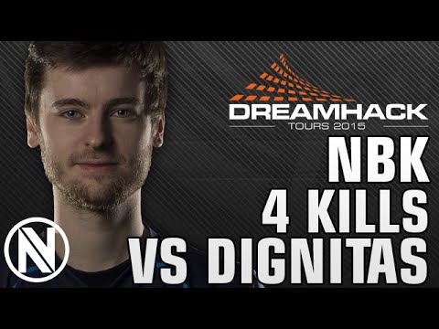 CSGO NBK 4k vs DIGNITAS DREAMHACK TOURS 2015 - ENVYUS BEST MOMENTS #19