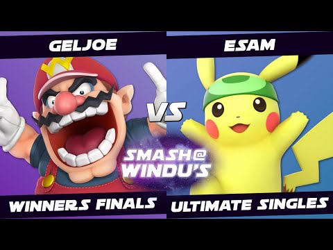 GelJoe (Wario) vs ESAM (Mii Brawler, Pikachu) - Smash @ Windu's 113 - Winners Finals SSBU