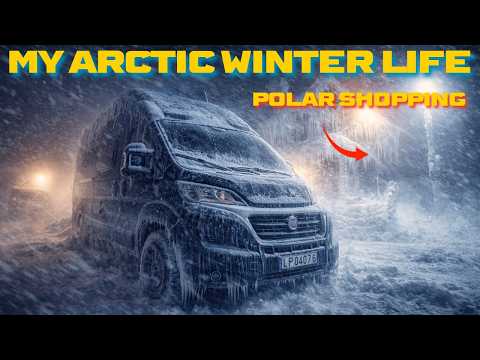 Life in an Arctic BLIZZARD... in a Van! Polar Shopping - Surviving Extreme Snow Storm Winter Camping