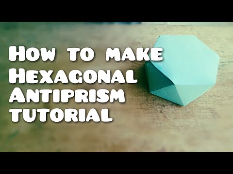 How to make Hexagonal Antiprism Step by step Tutorial.