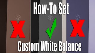 Sony A7C Tutorial - How To Set Custom White Balance