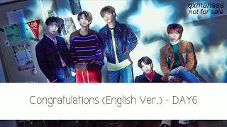 [KARAOKE/THAISUB] Congratulations (English Ver.) - DAY6