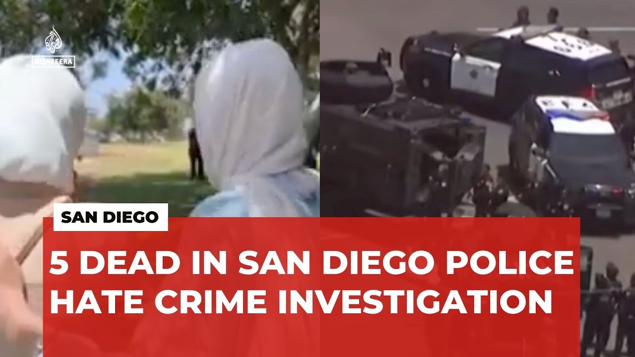 San Diego mosque shooting leaves five dead in suspected hate crime