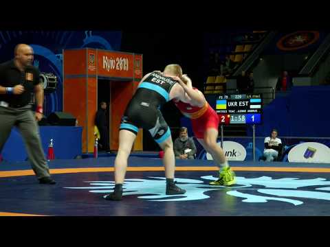 1/4 Final FS 79 kg DMYTRII TKACHENKO (UKR) - AIMAR ANDRUSE (EST)