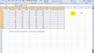 Cours De Excel  (  TVA ; HT ; TTC ; Variation de Stock..ect)