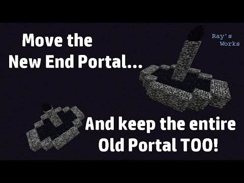 How to move the New End Portal & keep the entire Old End Portal too! 1.8→1.9 Survival | Ray's Works Video