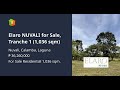 Elaro NUVALI for Sale, Tranche 1 (1,036 sqm)