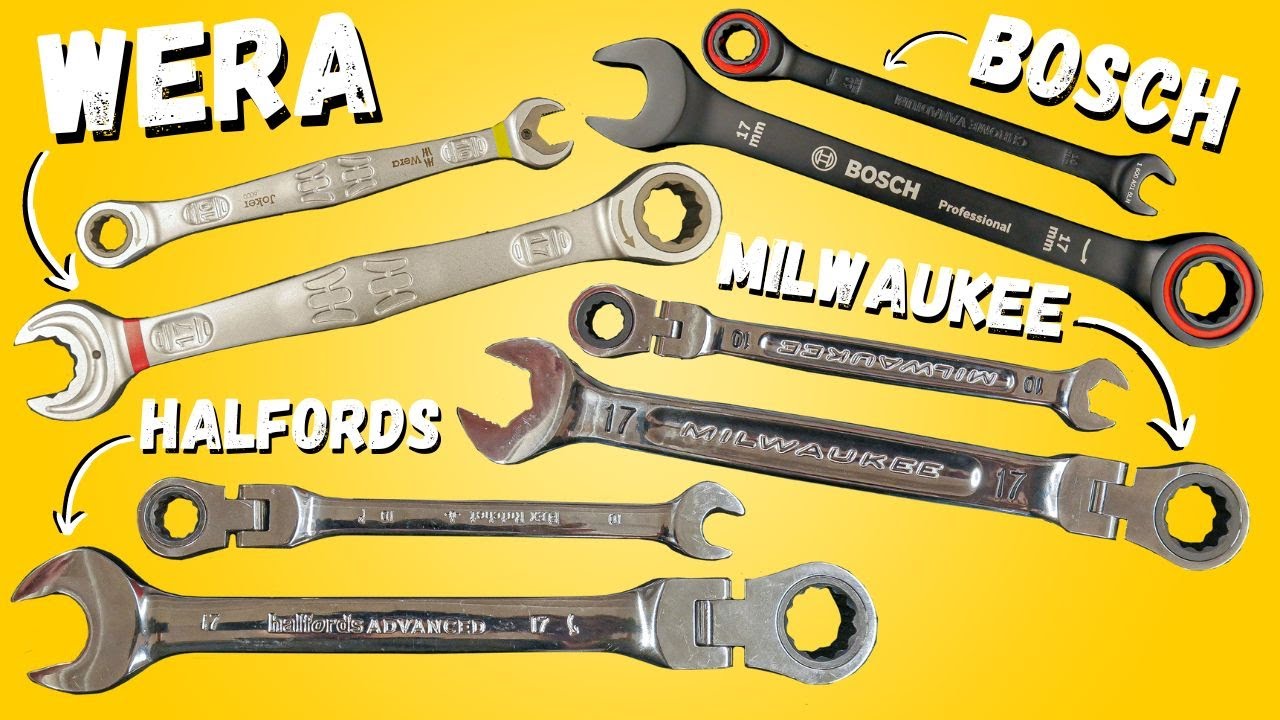 Watch video Which Ratchet Spanner Set Would You Buy BOSCH - WERA - HALFORDS - MILWAUKEE Now Which Ratchet Spanner Set Would You Buy BOSCH - WERA - HALFORDS - MILWAUKEE