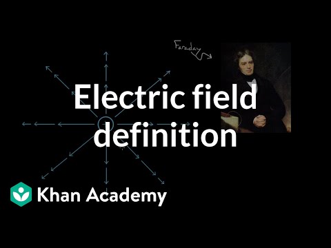 Electric field definition | Electric charge, field, and potential | Physics | Khan Academy