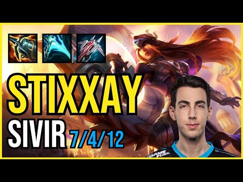 STIXXAY - SIVIR vs MISS FORTUNE ADC - NA Challenger - Patch 11.3 QUADRAKILL