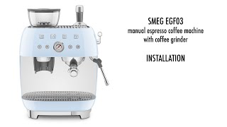 Manuálny kávovar Smeg EGF03BLEU čierna