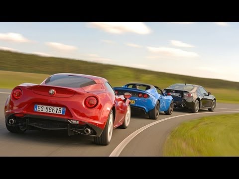 Alfa 4C vs. Lotus Elise vs. Toyota GT86
