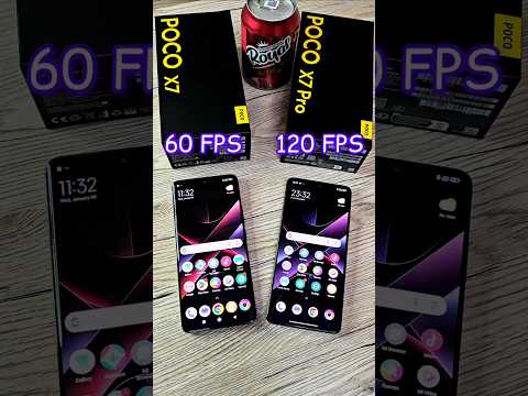 Poco X7 vs X7 Prp PUBG FPS new 2025