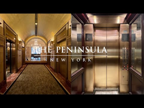 Awesome Bells! Beautiful Westinghouse Traction Elevators - The Peninsula Hotel - New York, NY